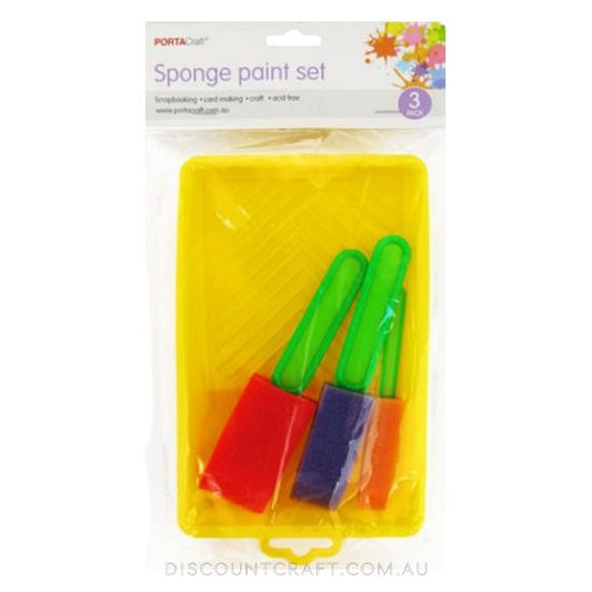 Sponge Paint Set 3pc