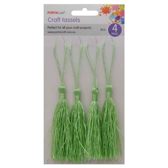 Tassels 80mm 4pk - Mint