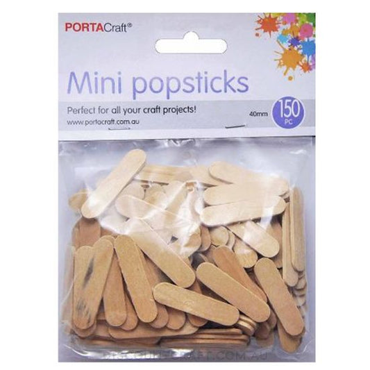 Popsticks Mini 40mm 150pk - Natural