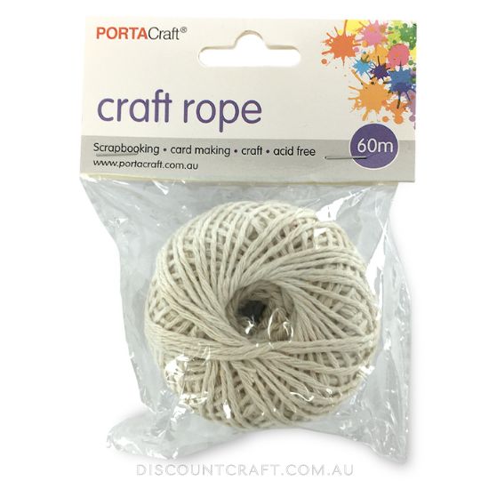 Cotton Rope 2mm 60m - Discount Craft