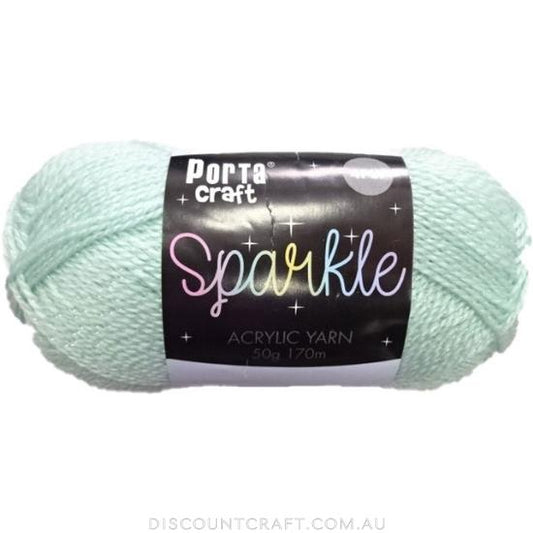 Sparkle Acrylic Yarn 50g 170m - Mint