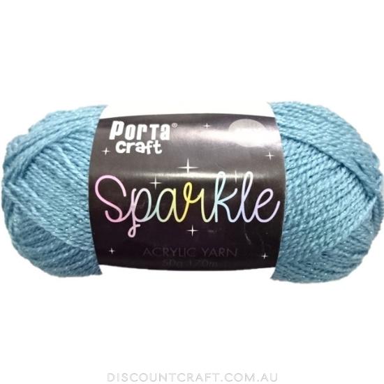 Sparkle Acrylic Yarn 50g 170m - Turquoise