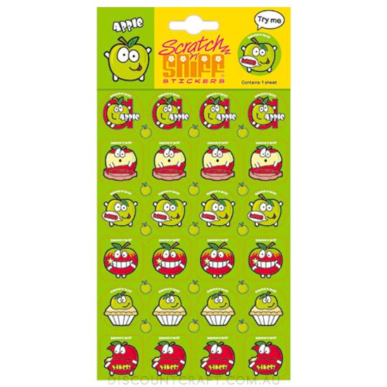 Scratch n Sniff Stickers Apple Scented