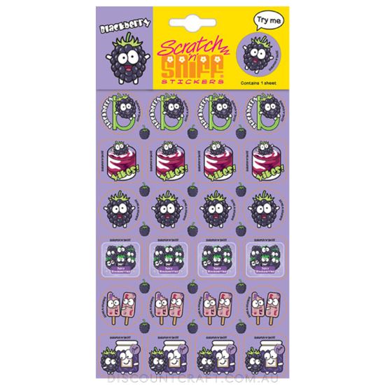Scratch n Sniff Stickers Blackberry Scented