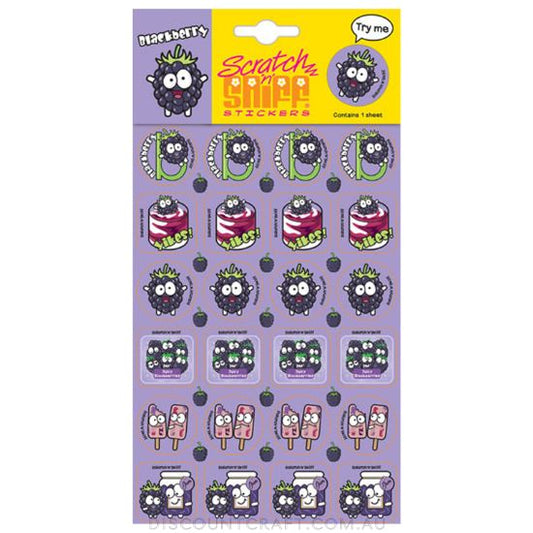 Scratch n Sniff Stickers Blackberry Scented