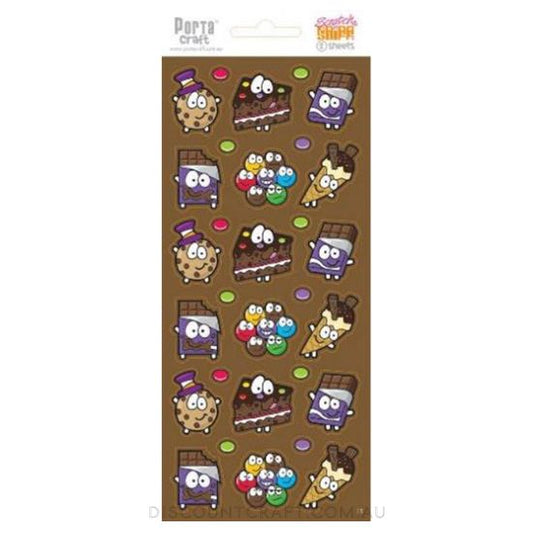 Scratch n Sniff Stickers Chocolate Scented