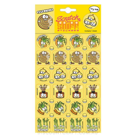 Scratch n Sniff Stickers Citronella Scented