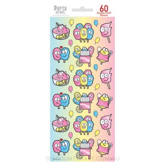 Scratch n Sniff Stickers Fairy Floss Scented