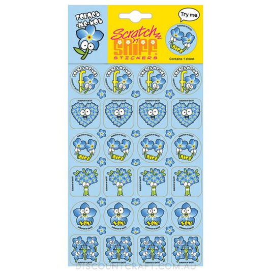 Scratch n Sniff Stickers Forget-me-not Scented