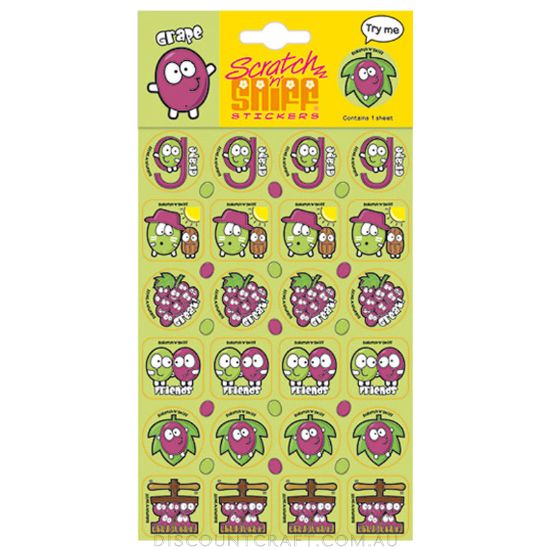 Scratch n Sniff Stickers Grape Scented