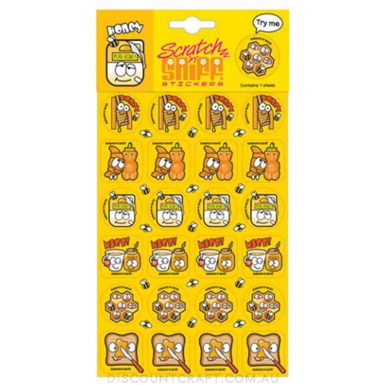 Scratch n Sniff Stickers Honey Scented