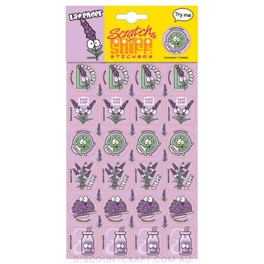 Scratch n Sniff Stickers Lavender Scented
