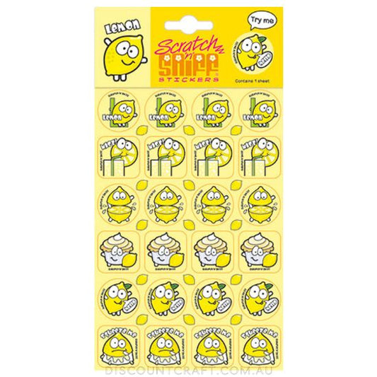 Scratch n Sniff Stickers Lemon Scented