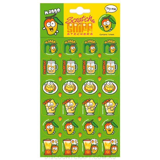 Scratch n Sniff Stickers Mango Scented