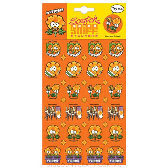Scratch n Sniff Stickers Marigold Scented