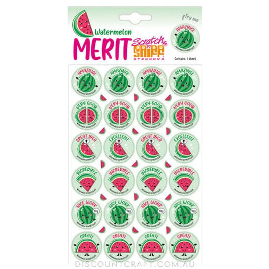 Scratch n Sniff Stickers Watermelon Scented