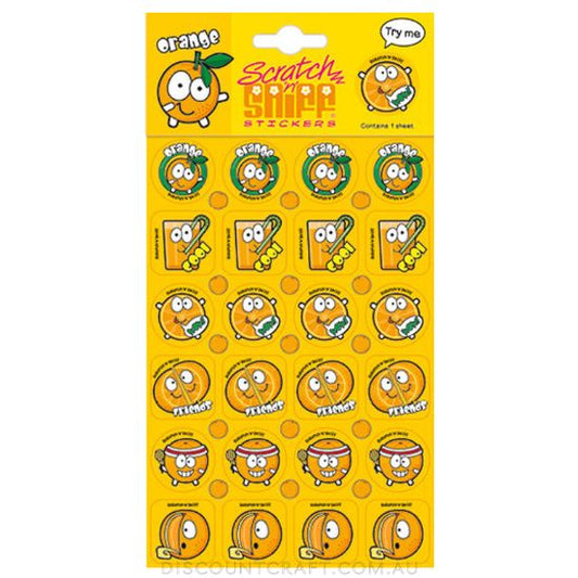 Scratch n Sniff Stickers Orange Scented