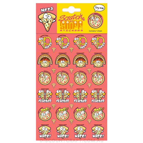 Scratch n Sniff Stickers Pizza Scented