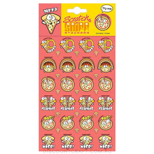 Scratch n Sniff Stickers Pizza Scented