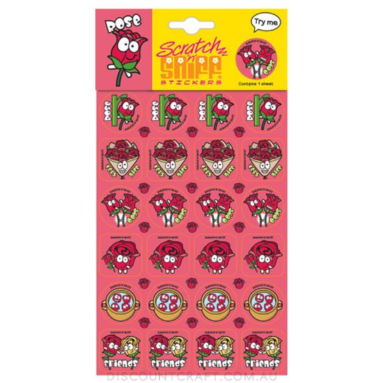 Scratch N Sniff Stickers Rose Discount Craft