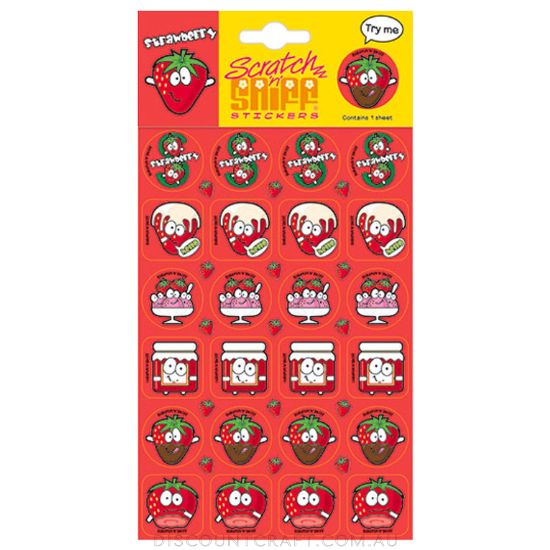Scratch n Sniff Stickers - Strawberry