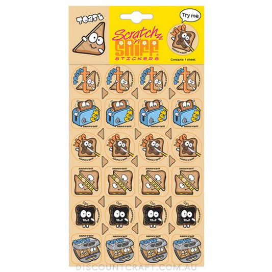 Scratch n Sniff Stickers Toast Scented