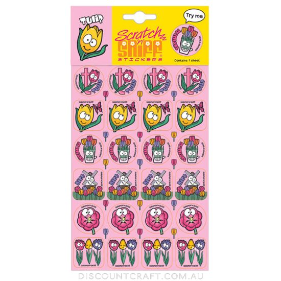 Scratch n Sniff Stickers Tulip Scented
