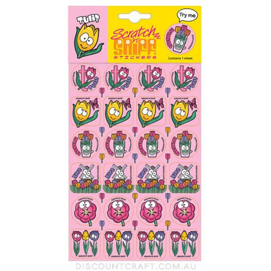 Scratch n Sniff Stickers Tulip Scented