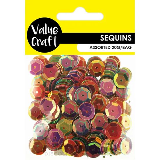 Holographic Sequins 13mm 20g - Assorted