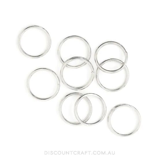 Split Rings 16mm 12pk - Silver