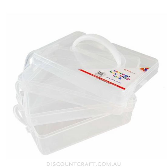 3 Tier Storage Snap Box -  215x140x155mm