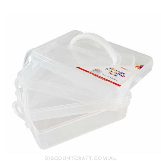 3 Tier Storage Snap Box -  215x140x155mm
