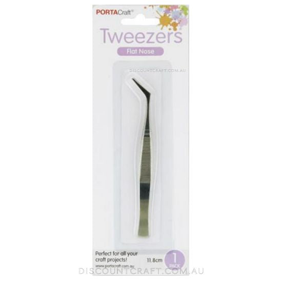 Tweezer Flat Nose 11.8cm