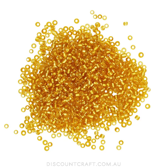 Glass Seed Beads 1.8mm 60g - Gold