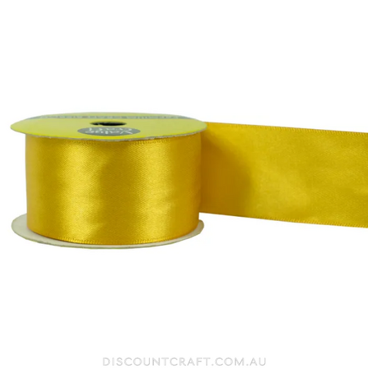 Polyester Satin Ribbon 38mm 3m - Gold