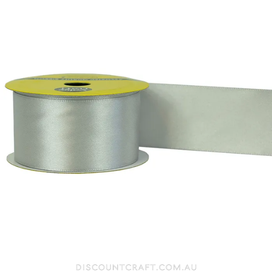 Polyester Satin Ribbon 38mm 3m - Silver