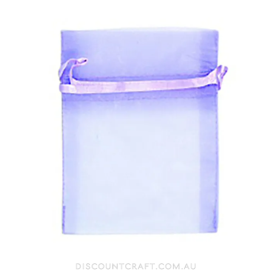 Mini Organza Bags 7pk- 10cm x 7.5cm - Lavender