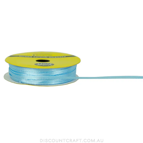 Satin Ribbon 3mm 15m - Baby Blue