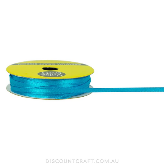 Satin Ribbon 3mm 15m - Turquoise