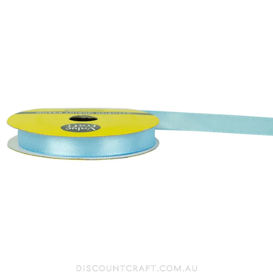 Polyester Satin Ribbon 10mm 10m - Light Blue