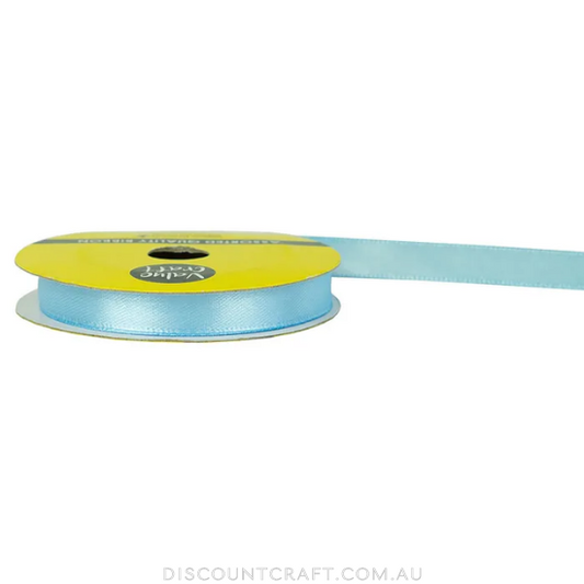 Polyester Satin Ribbon 10mm 10m - Light Blue