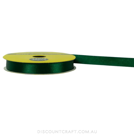 Polyester Satin Ribbon 10mm 10m - Dark Green