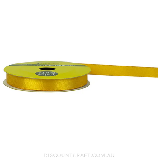 Polyester Satin Ribbon 10mm 10m - Gold