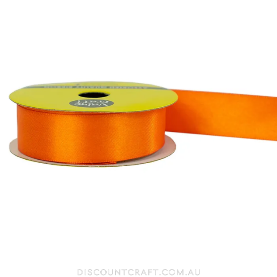 Polyester Satin Ribbon 22mm 3m - Orange