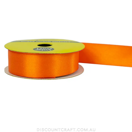 Polyester Satin Ribbon 22mm 3m - Orange