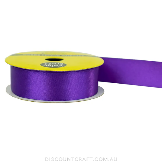 Polyester Satin Ribbon 22mm 3m - Purple