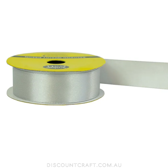 Polyester Satin Ribbon 22mm 3m - Silver