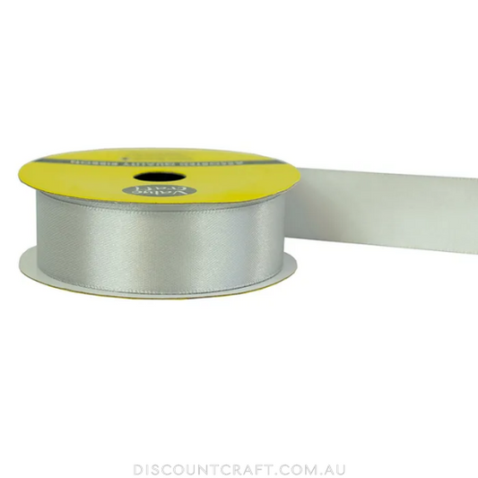 Polyester Satin Ribbon 22mm 3m - Silver