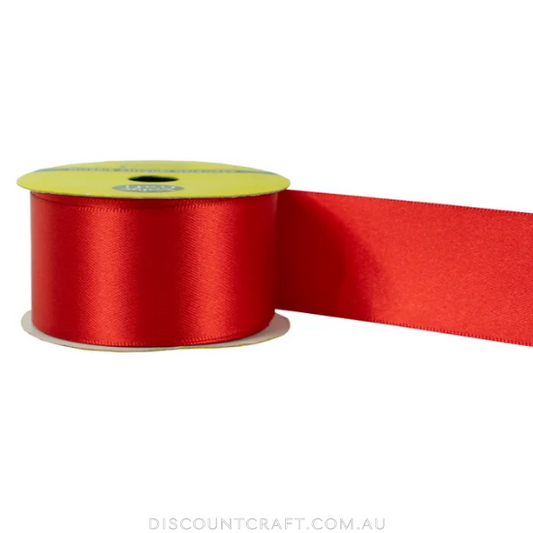 Polyester Satin Ribbon 38mm 3m - Red