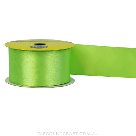 Polyester Satin Ribbon 38mm 3m - Lime Green